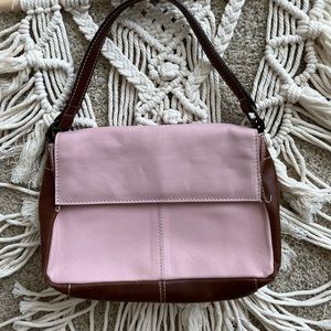 Latico Vintage Pink Leather Shoulder Bag